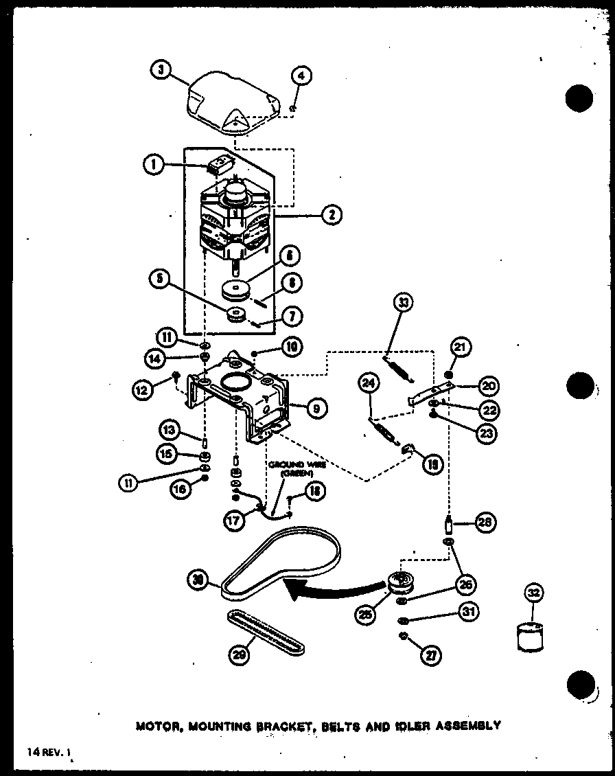 Amana LW2603/P7804714W motor diagram