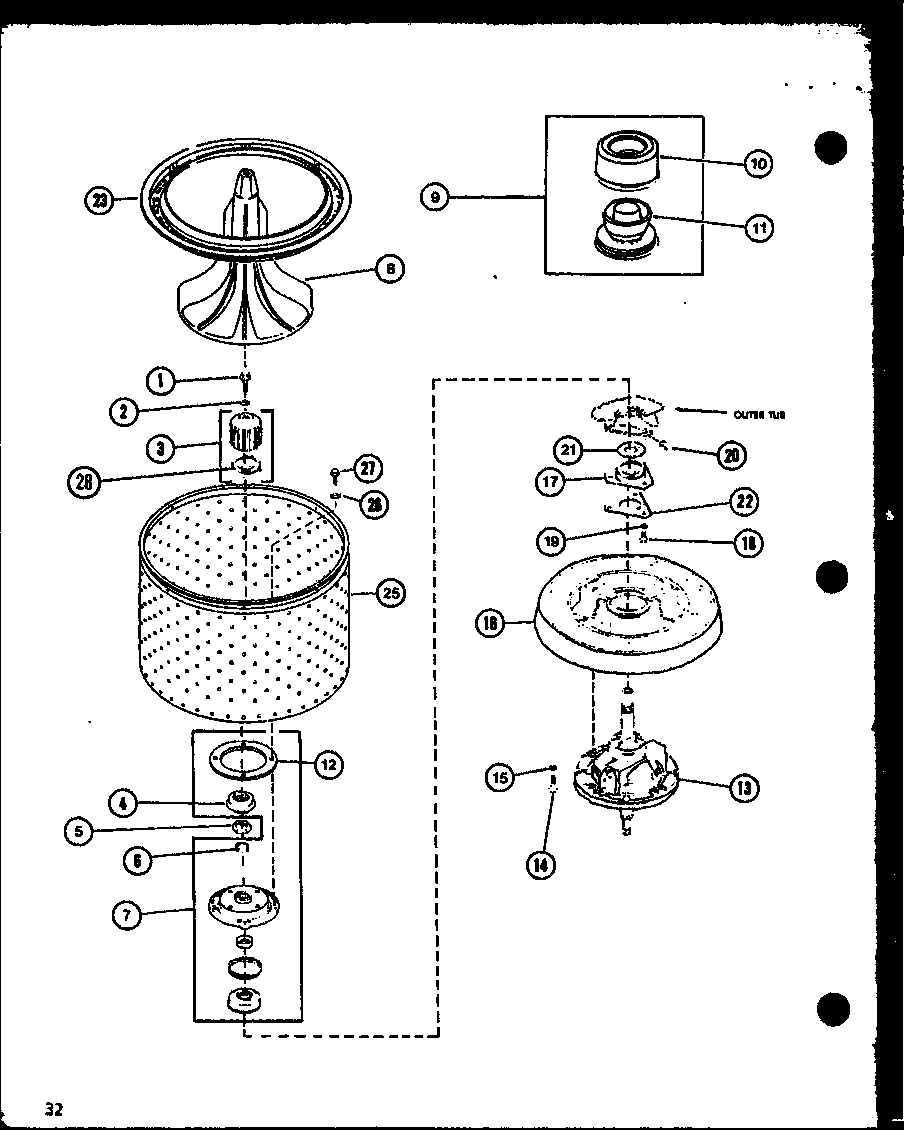 Amana LW1201/P7762121W (lw2402/p7762126w) (lw2403/p7762127w) diagram