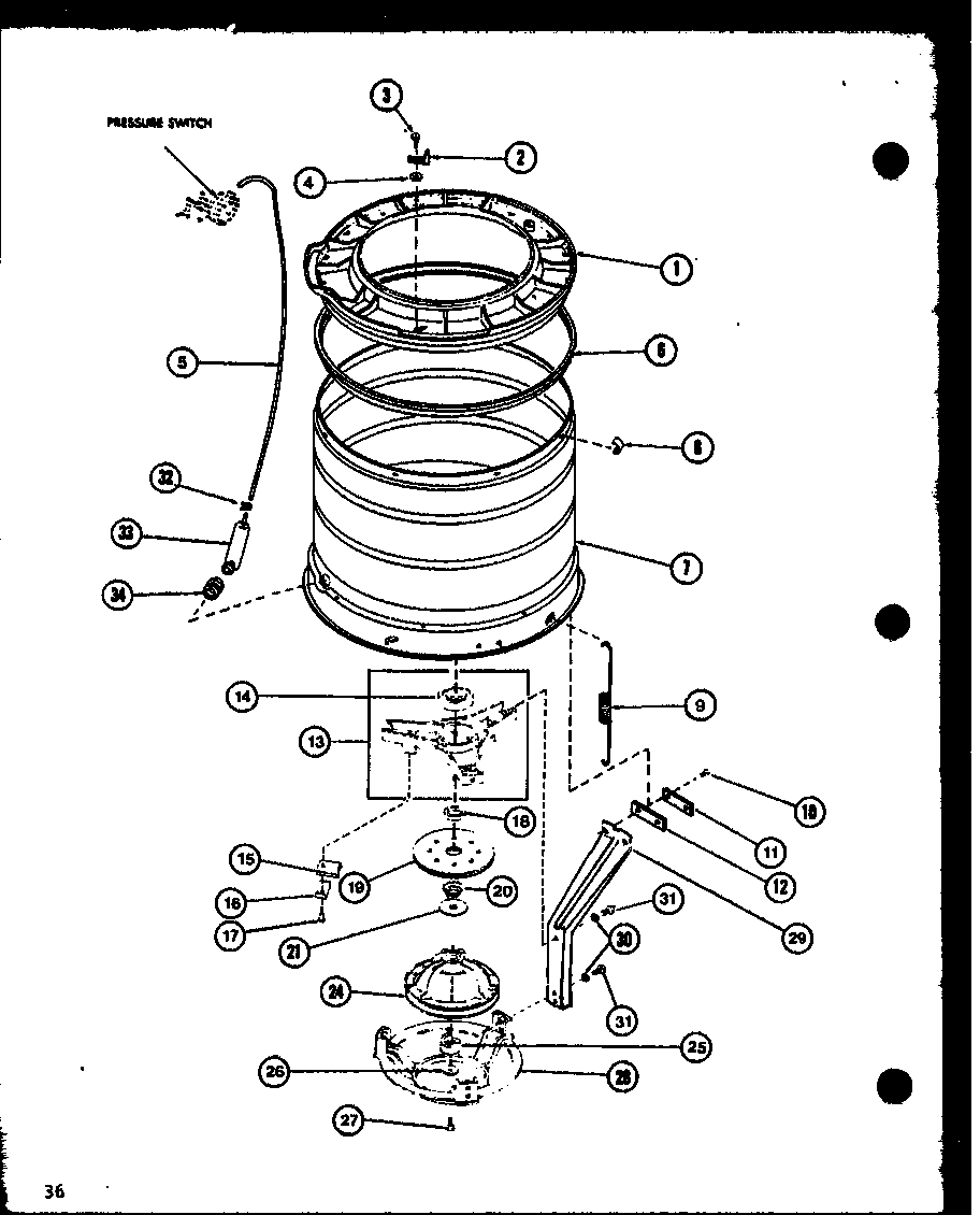 Amana LW1201/P7762121W (lw2402/p7762126w) (lw2403/p7762127w) diagram