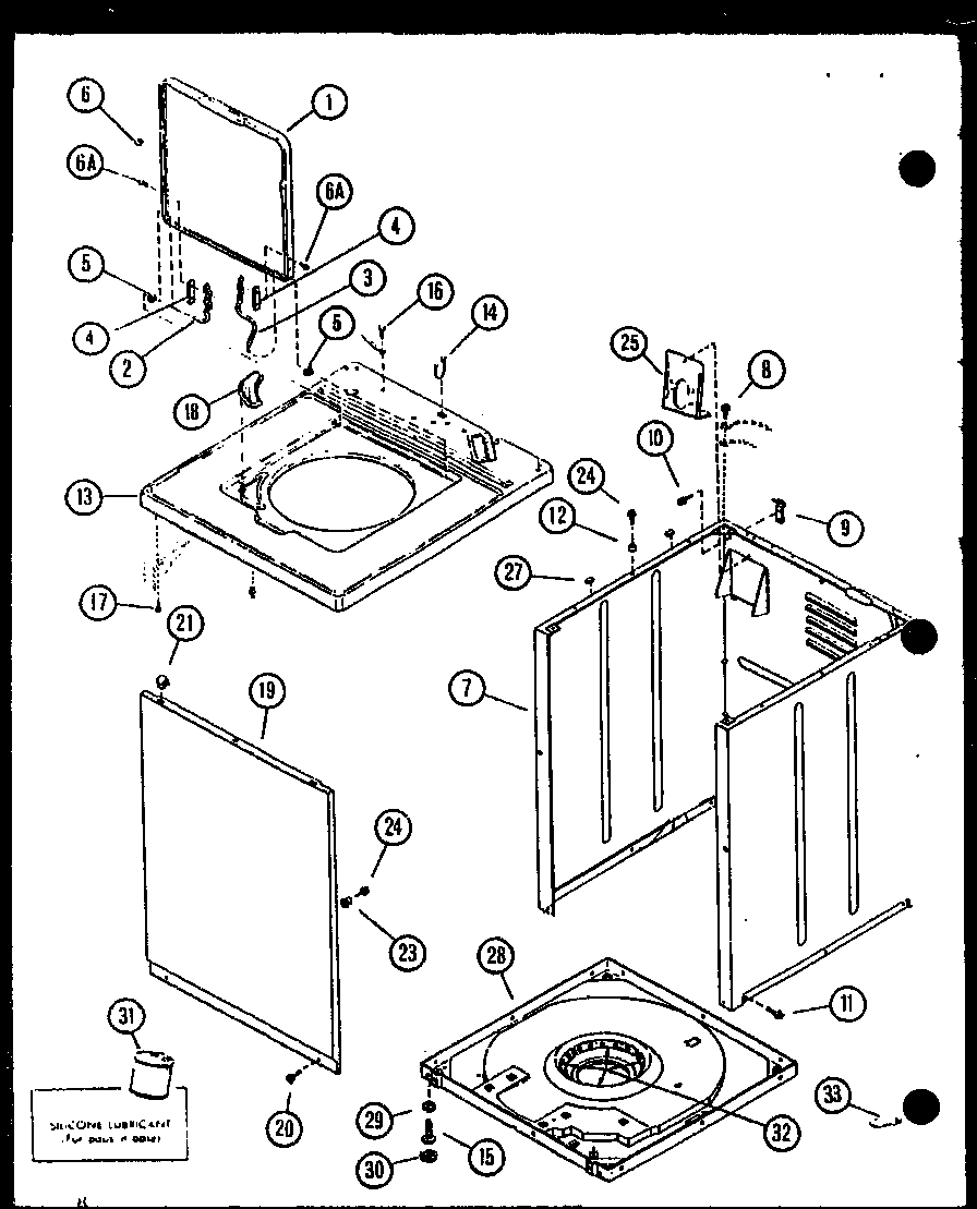 Amana LWD553W/P1122905WW front panel diagram