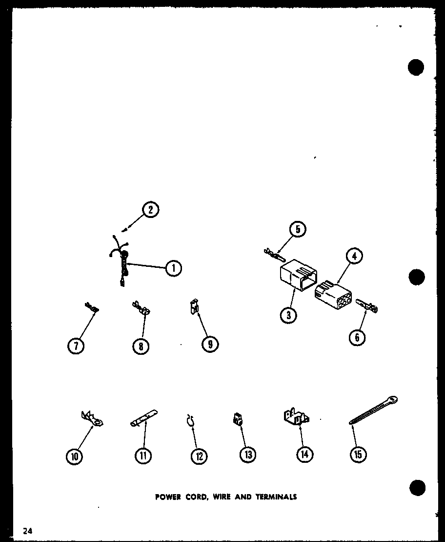 Amana LWD553W/P1122905WW power cord diagram