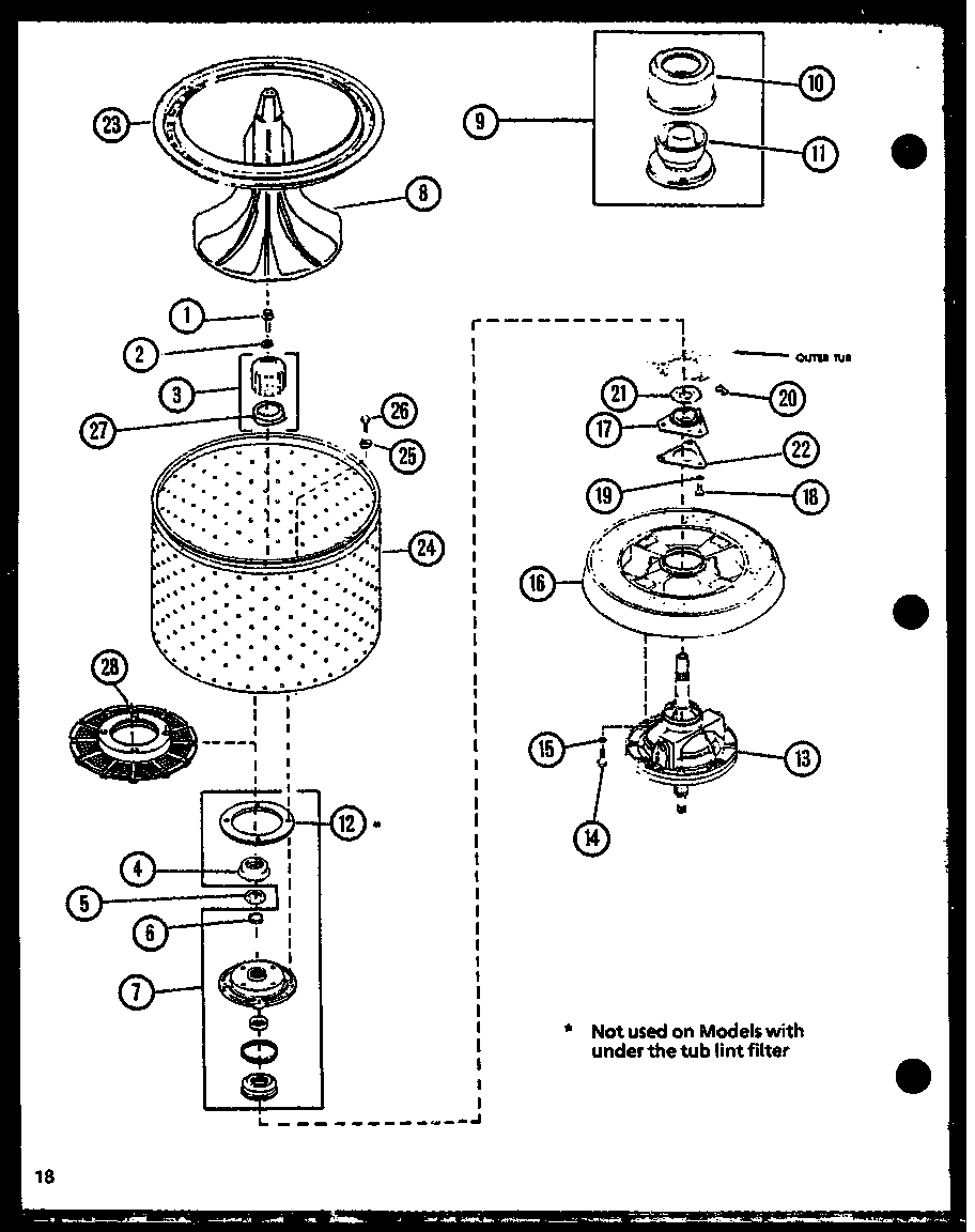 Amana CW9003W/P1122805WW null diagram
