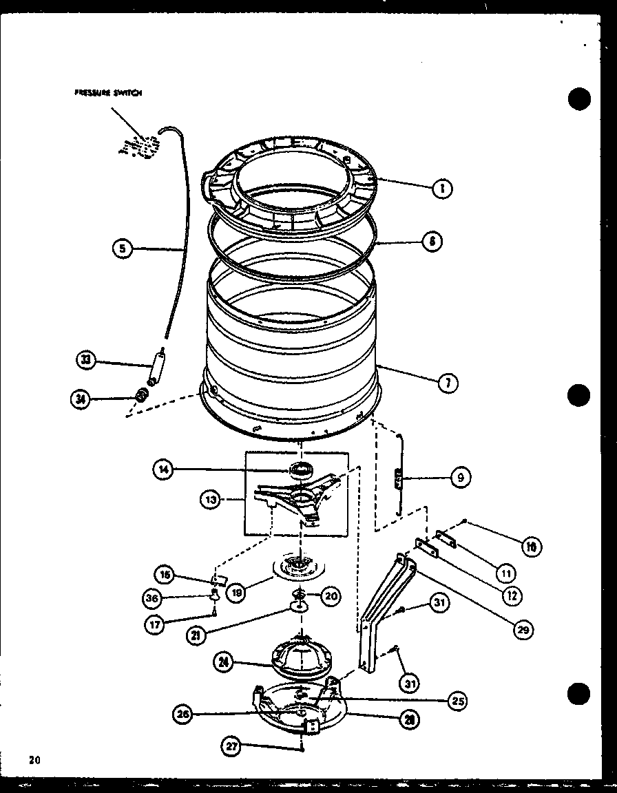 Amana CW9003W/P1122805WW null diagram