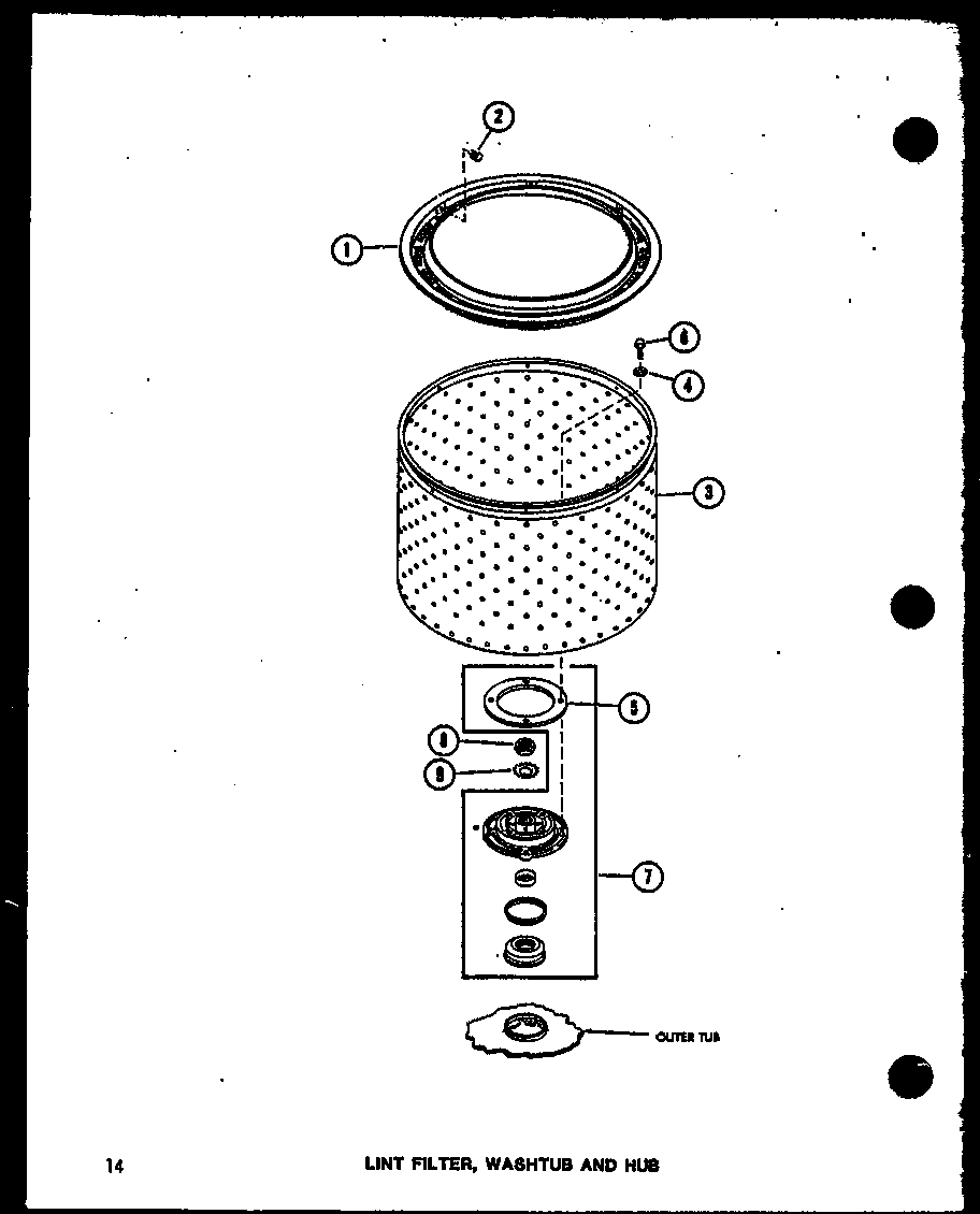 Amana TAA800/P75751-11W lint filter (taa200/p75751-8w) diagram