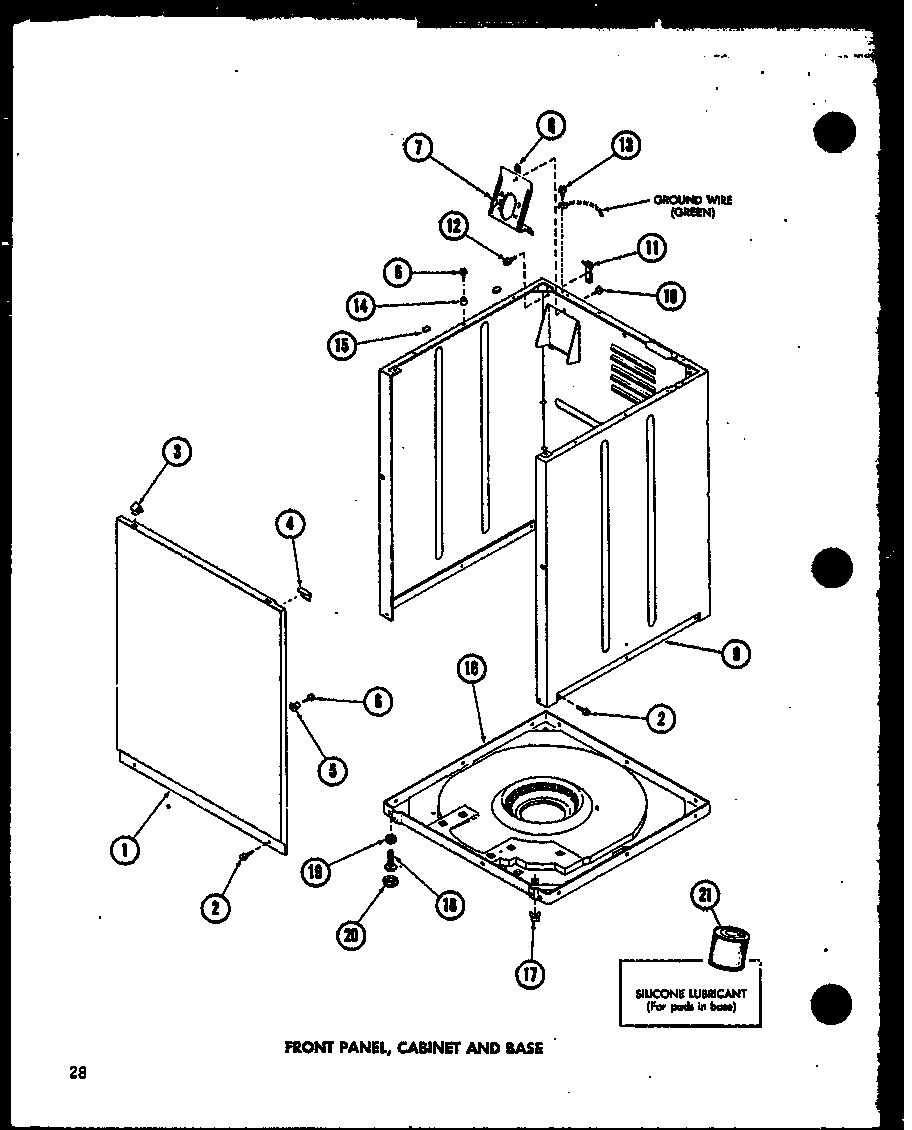 Amana TAA800/P75751-11W front panel (taa200/p75751-8w) diagram