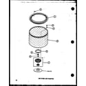 Amana TAA800/P75751-11W lint filter and washtub (taa400/p75751-9w) (taa600/p75751-10w) (taa800/p75751-11w) diagram