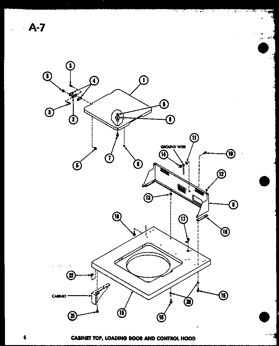 Amana TAA400/P75751-2W cabinet top (taa200/p75751-4w) diagram