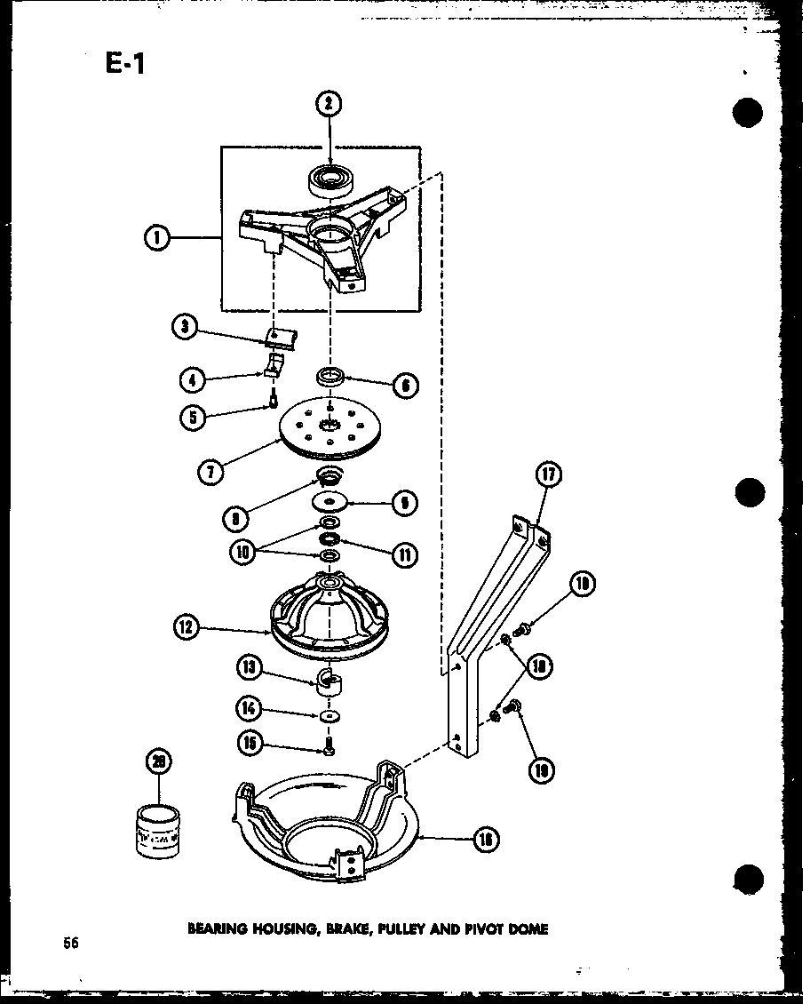 Amana TAA400/P75751-2W bearing housing (taa400/p75751-5w) (taa600/p75751-6w) (taa800/p75751-7w) (taa400/p75751-2w) (taa600/p75751-1w) (taa800/p75751-3w) diagram