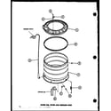 Amana TAA800/P77040-5W outer tub (taa300/p77040-1w) diagram