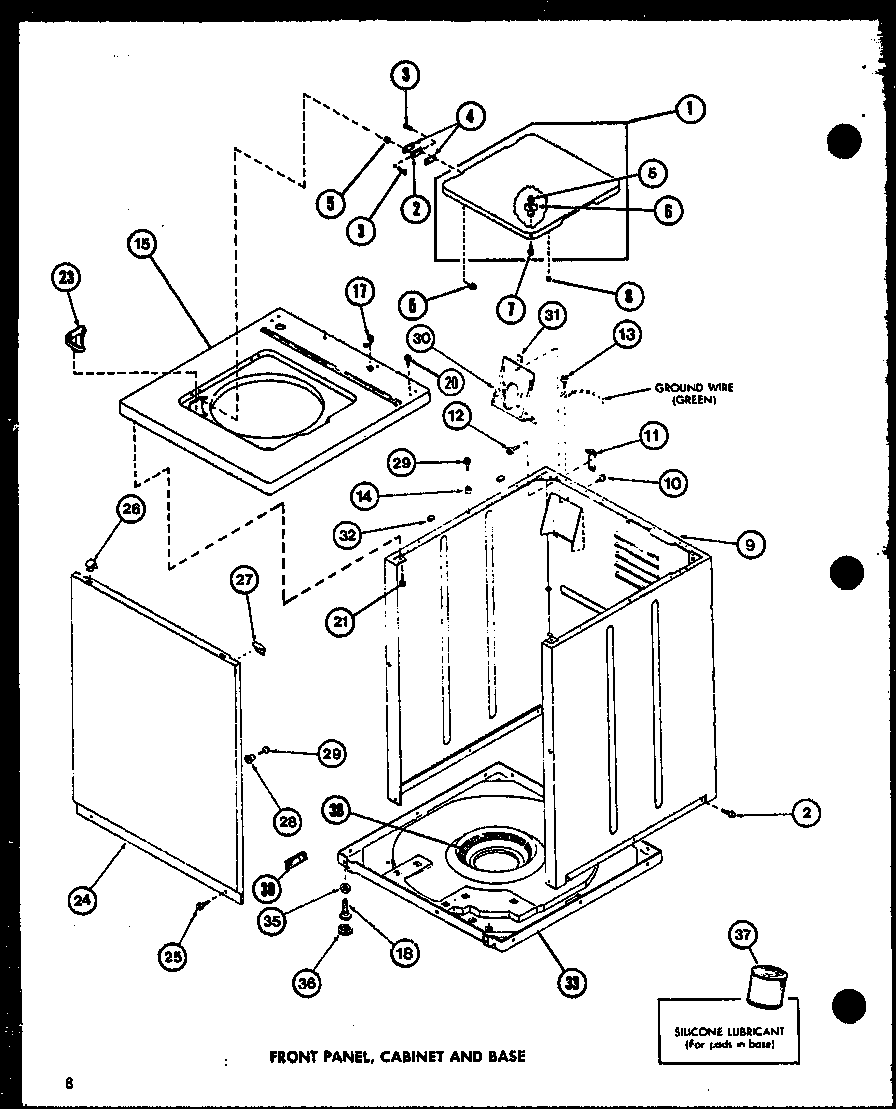 Amana LW2500/P7762104W front panel diagram