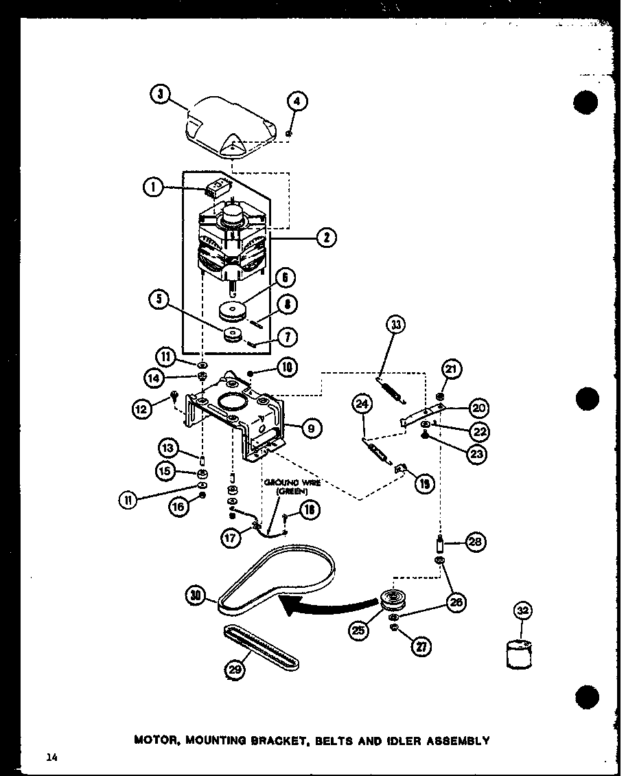 Amana LW2500/P7762104W motor diagram