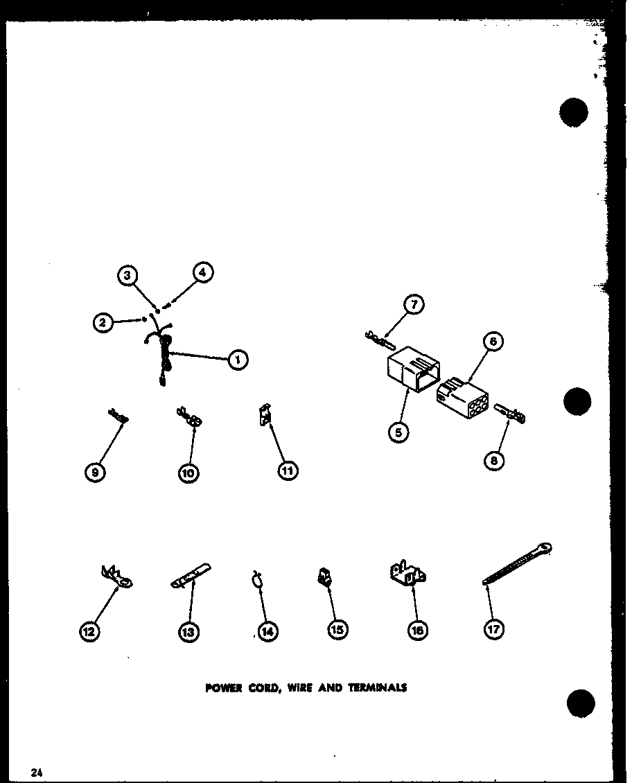 Amana LWD662/P7804723W power cord diagram