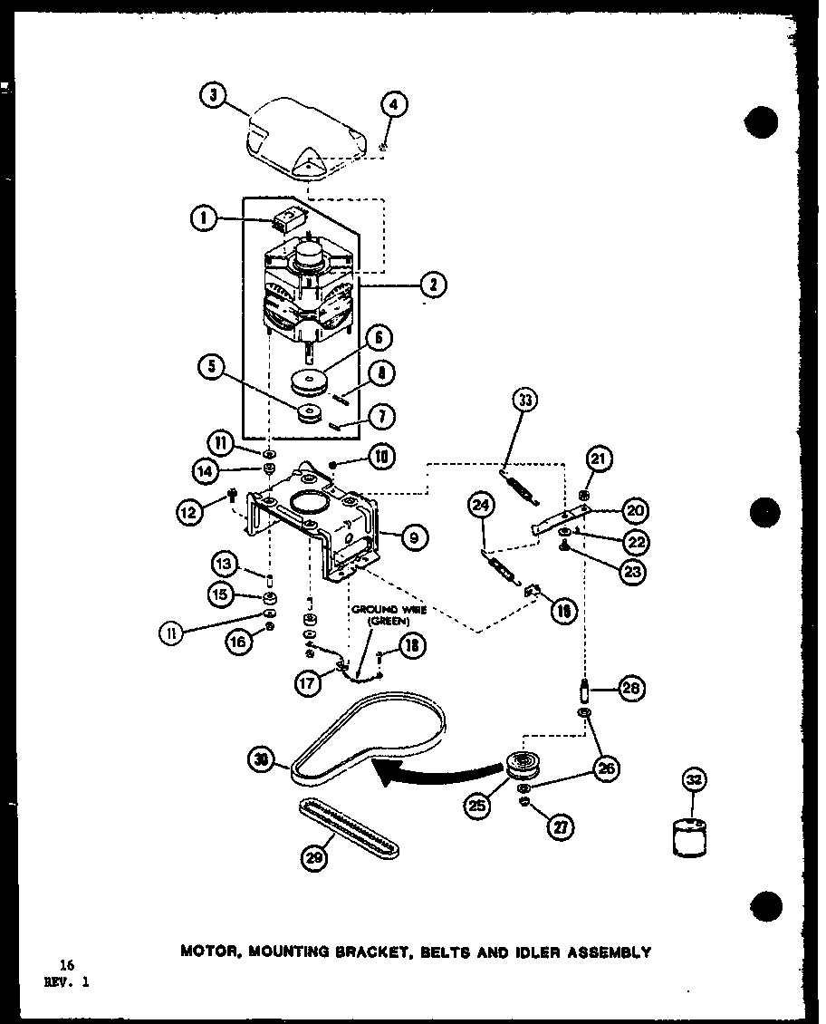 Amana LWD450/P7762106W motor diagram