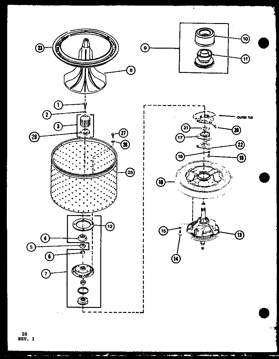 Amana LWD450/P7762106W null diagram