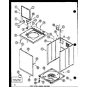 Amana LW2501W/P1118404WW front panel (lw3403w/p1118419ww) (lw3403g/p1118420wg) (lw3403l/p1118421wl) diagram