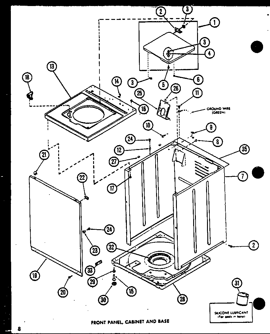 Amana CW9003/P7804725W front panel diagram
