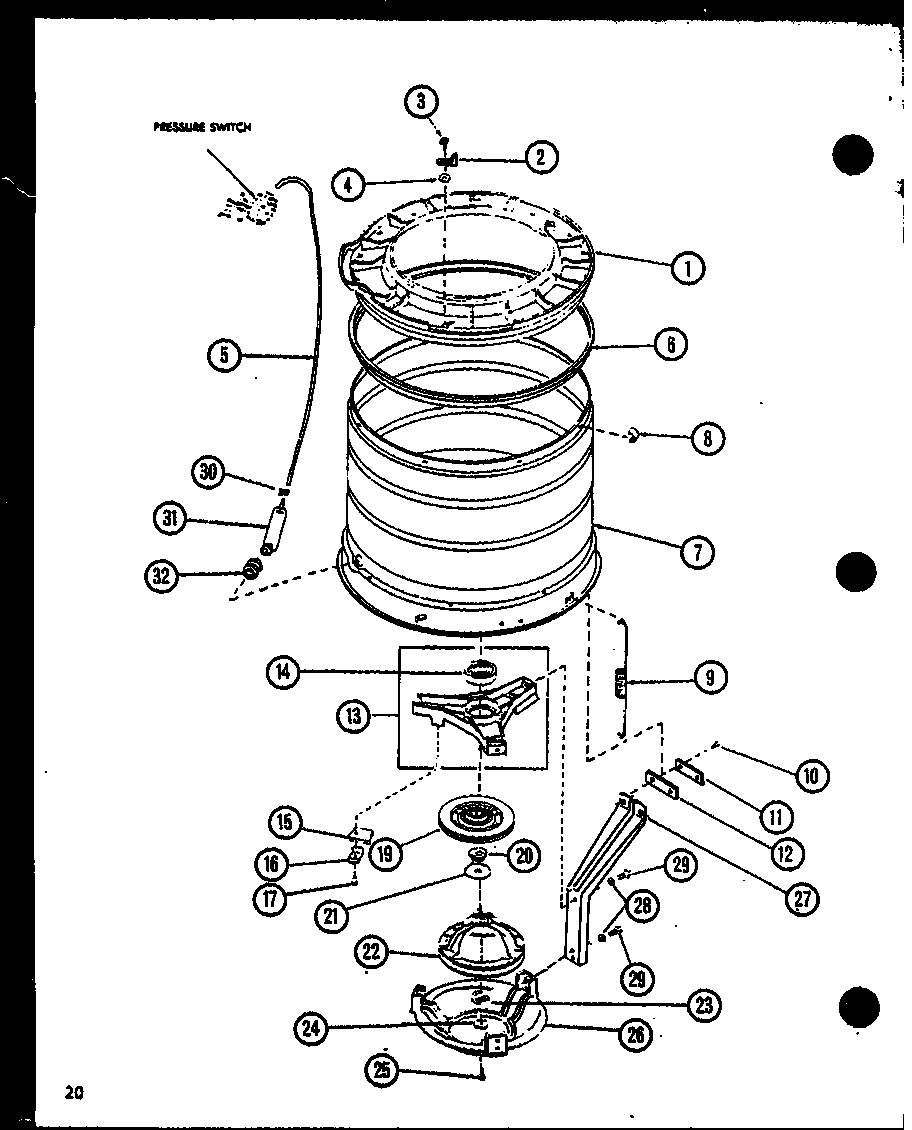 Amana CW9003/P7804725W null diagram