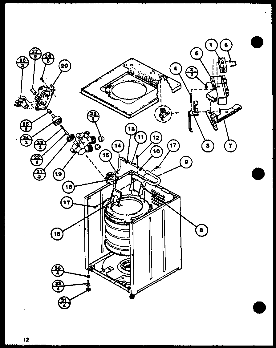 Amana LWD352W/P1122913W (lwd352w/p1122913w) (lwd352l/p1122914w) (lwd353w/p1122915w) (lwd353l/p1122916w) (lwd553w/p1122917w) (lwd553l/p1122918w) (cw2502l/p1128404w) (cw2502w/p1128403w) (cw3303w/p1128405w) (cw9003w/p1122807w) (lwd773w/p1122808w) (lwd773l/p1122809w) (lwd973w/p1122 diagram