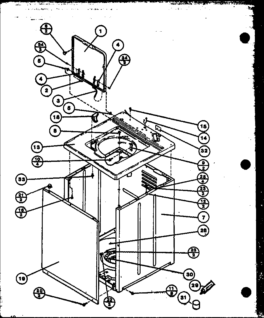 Amana LWD973W/P1122816WW null diagram