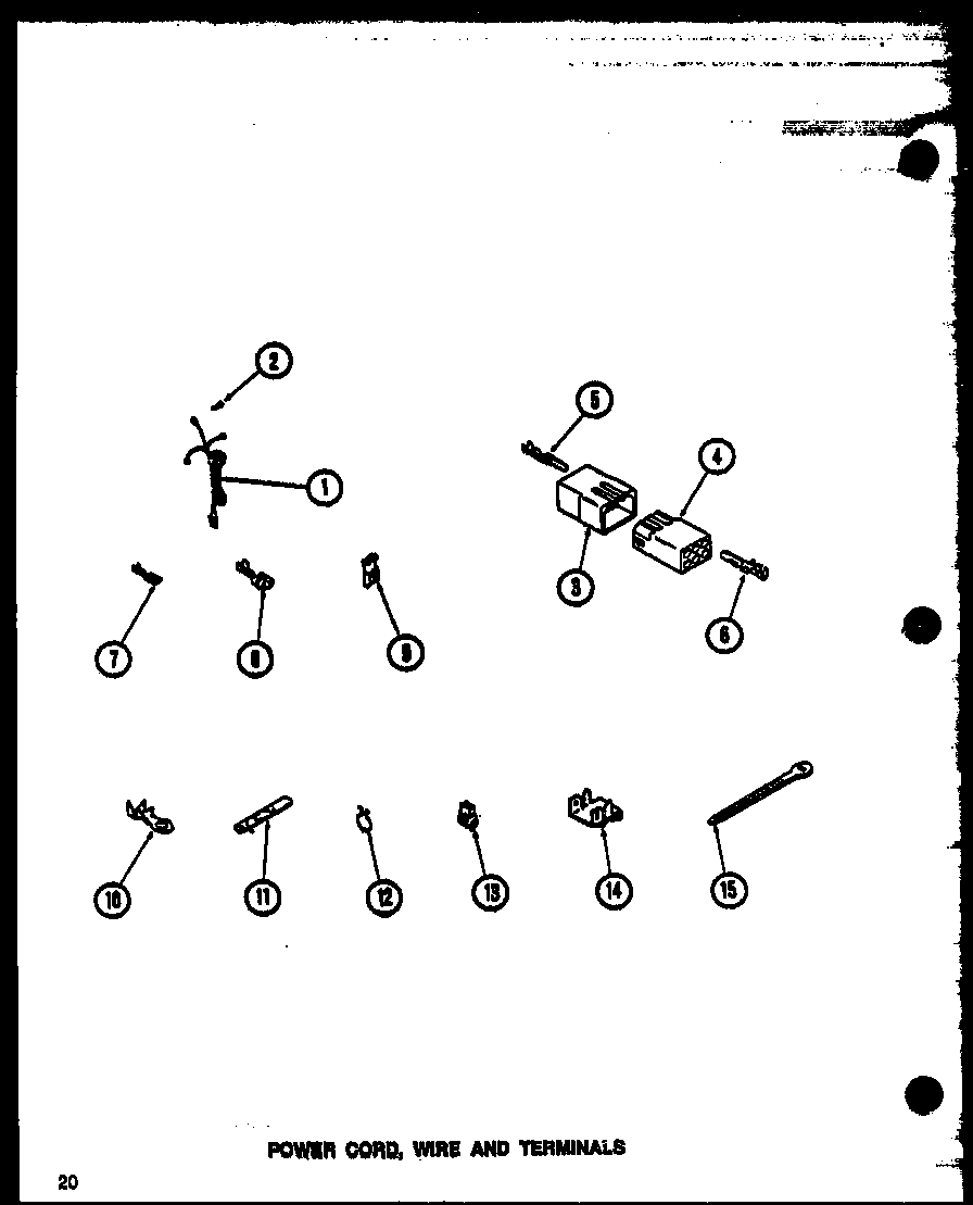 Amana LWD973W/P1122816WW power cord diagram