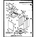 Amana LW2501W/P1164304WW front panel (lw3403w/p1164319ww) (lw3403g/p1164320wg) (lw3403l/p1164321wl) diagram