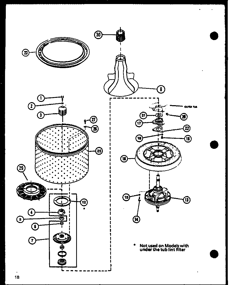 Amana LW9103W/P1122812WW (lw3903/p1110506w) (lw3603/p1110504w) (lw9103/p1110503w) diagram