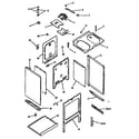 Amana CARR632NWW/P1142624NWW cabinet assembly diagram