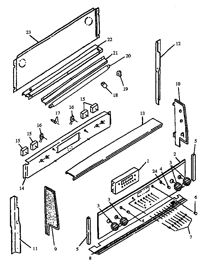 Amana CARR632NWW/P1142620NWW backguard diagram