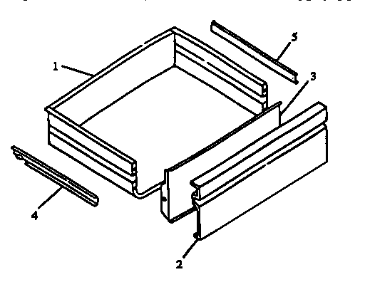 Amana CARR632NWW/P1142620NWW storage drawer diagram
