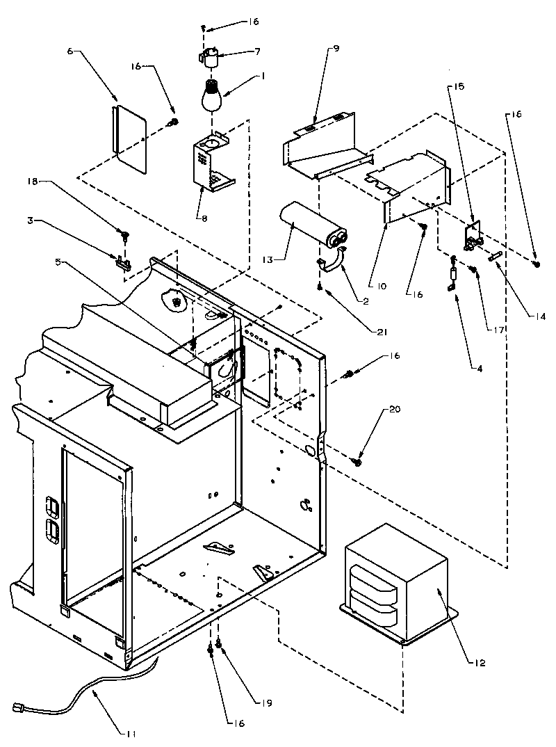 Amana RSL659P/P1170304MZ electrical parts and components diagram