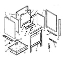Caloric RST354/ALL oven cabinet assembly (rst307-9310/all) (rst307-f043/all) (rst307/all) (rst307uww/all) (rst309/all) (rst354/all) (rst359/all) (rst361/all) (rst362/all) diagram