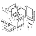 Caloric RST354/ALL oven cabinet assembly (rst365/all) (rst369/all) (rst376/all) (rst378/all) (rst378uwg/all) (rst380/all) (rst381/all) (rst387/all) (rst387uww/all) diagram