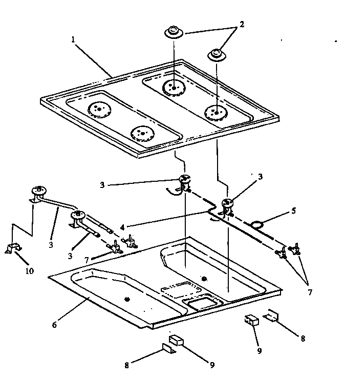 Caloric RST307-9310/ALL sealed burner (rst307-9310/all) (rst307-f043/all) (rst307/all) (rst307uww/all) (rst309/all) (rst359/all) (rst376/all) (rst380/all) (rst381/all) (rst387/all) (rst387uww/all) diagram