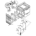 Amana GAK39DA/ALL cabinet assembly - heater section diagram