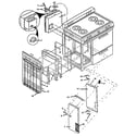 Amana SBL39FA/ALL cabinet assembly - heater section diagram