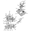 Amana SBL39FA/ALL griddle top and burner assembly diagram