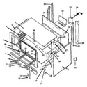 Amana SBP39FA/ALL cabinet assembly diagram