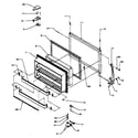Amana TX22R3E-P1181602WE freezer door (tx21r3e/p1181502we) (tx21r3l/p1181502wl) (tx21r3w/p1181502ww) (txi21r3e/p1182002we) (txi21r3l/p1182002wl) (txi21r3w/p1182002ww) diagram