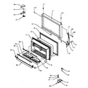 Amana TX22R3E-P1181602WE freezer door (tx19r2e/p1181902we) (tx19r2l/p1181902wl) (tx19r2w/p1181902ww) (tx19r3e/p1181907we) (tx19r3l/p1181907wl) (tx19r3w/p1181907ww) diagram