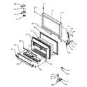 Amana TX22R3E-P1181602WE freezer door (tx22r3e/p1181602we) (tx22r3l/p1181602wl) (tx22r3w/p1181602ww) (txi22r3e/p1182004we) (txi22r3l/p1182004wl) diagram