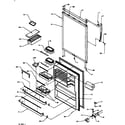 Amana TX22R3E-P1181602WE refrigerator door (ts18r2g/p1181803wg) (ts18r2l/p1181803wl) (ts18r2w/p1181803ww) (tsi18r2l/p1182103wl) (tsi18r2w/p1182103ww) (tx18r2l/p1181804wl) (tx18r2w/p1181804ww) diagram