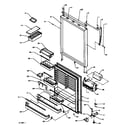 Amana TX22R3E-P1181602WE refrigerator door (tx19r2e/p1181902we) (tx19r2l/p1181902wl) (tx19r2w/p1181902ww) (tx19r3e/p1181907we) (tx19r3l/p1181907wl) (tx19r3w/p1181907ww) diagram