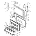 Amana 85385-P1117205WE freezer door diagram