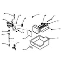 Amana 85385-P1117205WE add-on ice maker assembly for 32" top mount diagram