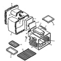 Caloric RSK3700UK-P1141223NK oven assembly diagram