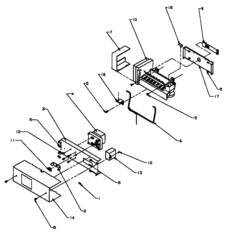 Amana SXD25NPW-P1162420WW ice maker diagram