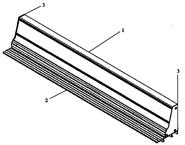 Modern Maid FDU2482WW-ALL range back rail accessory (xbr301/p1133232) (xbr301ww/p1133333) diagram