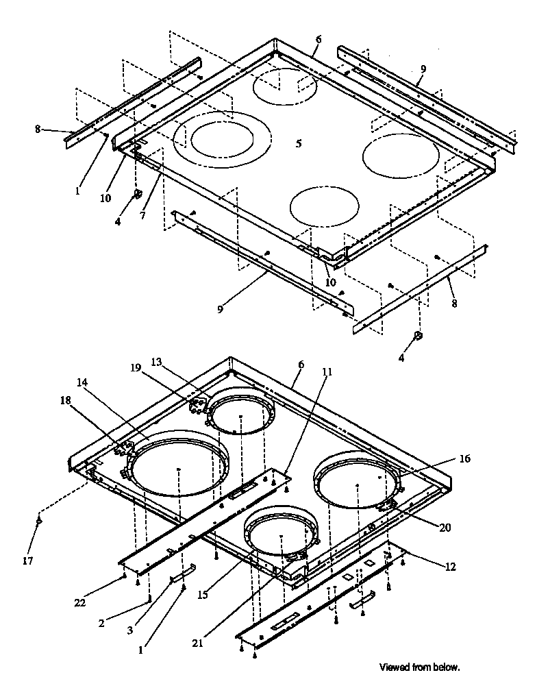 Amana ART660L-P1167302SL rangetop diagram