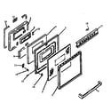 Amana ART660W-P1167301SW oven door diagram