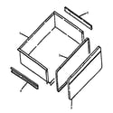 Amana ART660W-P1167301SW storage drawer assembly diagram